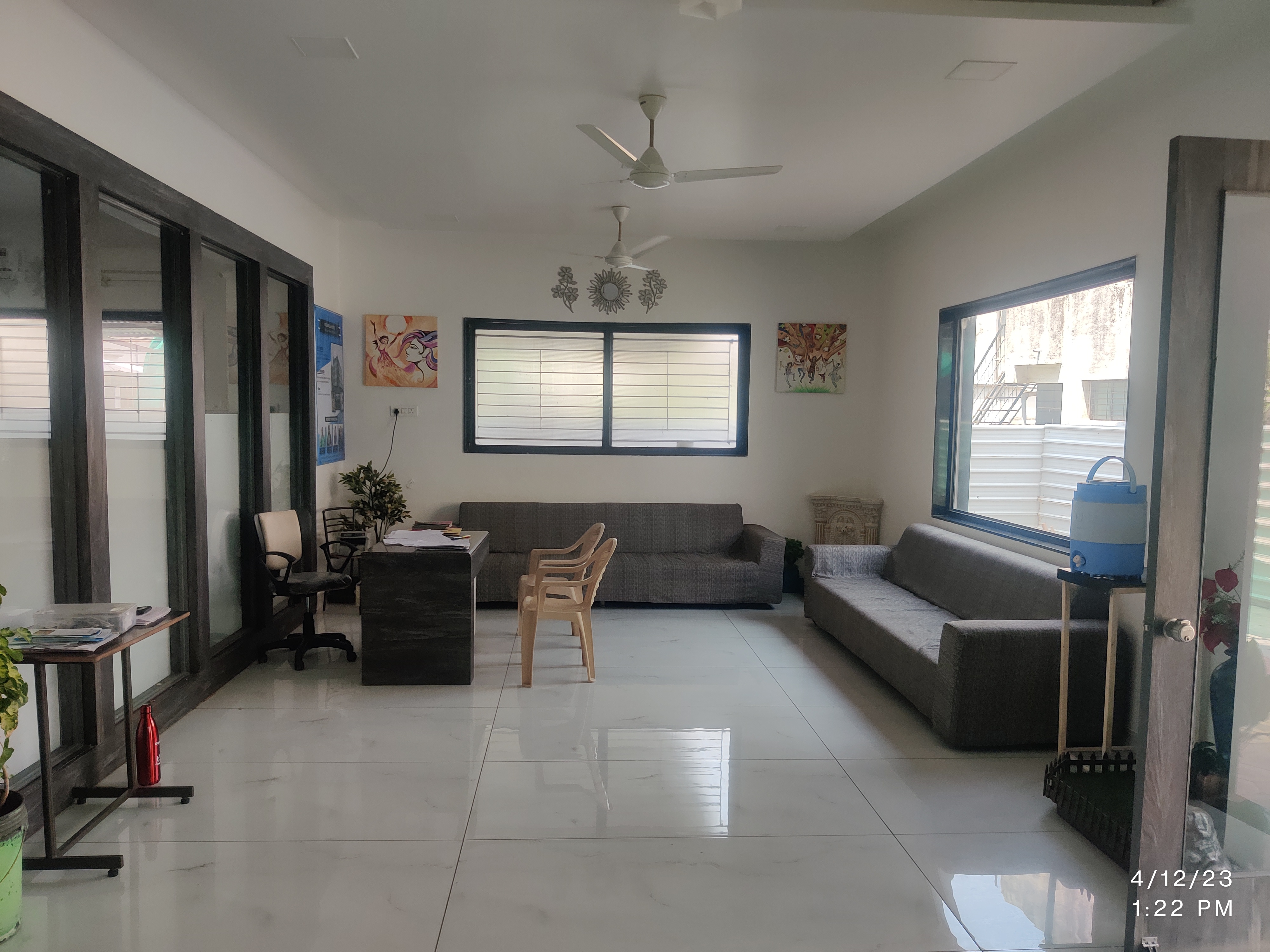 Photo of SDG Girls Hostel reception and seating area